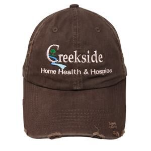 Creekside Home Health & Hospice Baseball Cap Brown OS Adjustable Distressed
